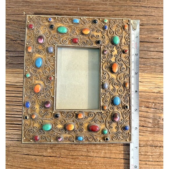 Picture Frame by Ganz Colorful Stones Used - Picture 10 of 13